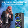 Колонка Sing-e ZQS8315 RGB 40W*3, 6000mAh з 2-ма мікрофонами та пультом (130,4*31,4*29,5 см)