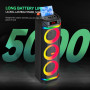 Колонка Sing-e ZQS8316 RGB 25W*3, 5000mAh з мікрофоном та пультом (89,6*28,5*27,7 см)