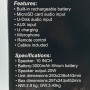Колонка Sing-e ZQS10101 RGB 20W, 3000mAh з 2-ма мікрофонами та пультом (44,3*29,3*23,8 см)