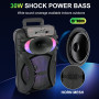 Колонка Sing-e ZQS10101 RGB 20W, 3000mAh з 2-ма мікрофонами та пультом (44,3*29,3*23,8 см)