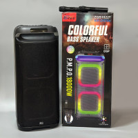 Колонка Sing-e ZQS10220 RGB 50W*2, 6000mAh з 2-ма мікрофонами та пультом (84,0*36,0*36,0 см)