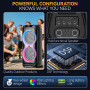 Колонка Sing-e ZQS12212 RGB 80W*2, 9000mAh з 2-ма мікрофонами та пультом (95,0*43,0*40,5 см)