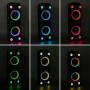Колонка Sing-e JQS9055 RGB 50W*2, 6600mAh з 2-ма мікрофонами та пультом (128,1*37,5*37,5 см)