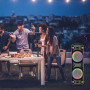 Колонка Sing-e JQS9055 RGB 50W*2, 6600mAh з 2-ма мікрофонами та пультом (128,1*37,5*37,5 см)