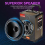Колонка Sing-e JQS910S 50W, 5000mAh з 2-ма мікрофонами та пультом (49,6*31,0*27,2 см)