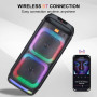 Колонка Sing-e ZQS8281 RGB 40W, 3000mAh з 2-ма мікрофонами та пультом (62,9*27,0*26,5 см)