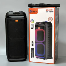 Колонка Sing-e ZQS8281 RGB 40W, 3000mAh з 2-ма мікрофонами та пультом (62,9*27,0*26,5 см)