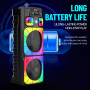Колонка Sing-e ZQS12213 RGB 80W, 5000mAh з мікрофоном та пультом (93,5*35,0*31,8 см)