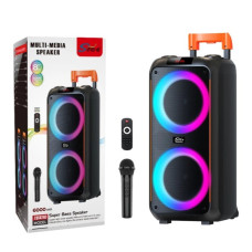 Колонка ZQS8263 RGB 50W*2, 6000mAh з мікрофоном та пультом (66,5*31,5*30,7 см)