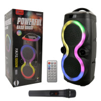 Колонка Sing-e ZQS6236 RGB 18W*2, 5000mAh з мікрофоном та пультом (56,7*24,8*22,6 см)