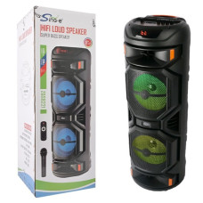 Колонка Sing-e ZQS8221 RGB 20W*2, 4500mAh з мікрофоном та пультом (80,0*31,0*31,0 см)