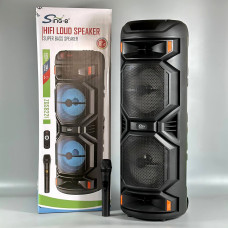 Колонка Sing-e ZQS8221 RGB 20W*2, 4500mAh з мікрофоном та пультом (80,0*31,0*31,0 см)