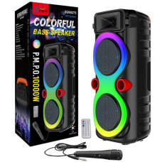 Колонка Sing-e ZQS8275 RGB 15W*2, 3600mAh з мікрофоном та пультом (63,0*26,5*22,4 см)