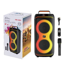 Колонка Sing-e CQS-S5511 RGB 80W, 18000mAh з мікрофоном та пультом (60,3*28,6*28,0 см)