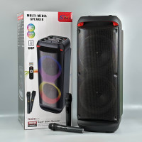Колонка Sing-e ZQS8288 RGB 20W*2, 5000mAh з 2-ма мікрофонами та пультом (74,0*28,0*26,6 см)