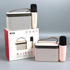 Колонка K19-1 з мікрофоном Bluetooth, SD, FM та підсвіткою (12,5*9*7,5см)