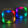 Колонка K12 з 2-ма мікрофонами Bluetooth, SD, RGB (9*9*7см)