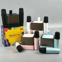 Колонка K18 з 2-ма мікрофонами (Bluetooth, SD, FM) (9,0*9,0 см)