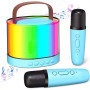 Колонка K52-2 з 2-ма мікрофонами Bluetooth, SD, FM, RGB (11,0*9,0 см)