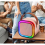 Колонка K12-2 з 2-ма мікрофонами Bluetooth, SD, FM, RGB (9,0*9,0 см)