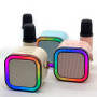 Колонка K12-1 з мікрофоном Bluetooth, SD, FM, RGB (9,0*9,0 см)