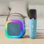 Колонка K12-1 з мікрофоном Bluetooth, SD, FM, RGB (9,0*9,0 см)