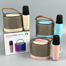 Колонка K52-1 з мікрофоном Bluetooth, SD, FM, RGB (11,0*9,0 см)