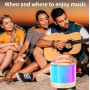 Колонка K52-1 з мікрофоном Bluetooth, SD, FM, RGB (11,0*9,0 см)