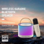 Колонка K52-1 з мікрофоном Bluetooth, SD, FM, RGB (11,0*9,0 см)