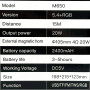 Колонка M650 RGB, Bluetooth 2400mAh (21,5*19,8*12,3 см)