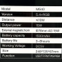 Колонка M640 RGB, Bluetooth 1500mAh (24,8*13,5*8,7 см)