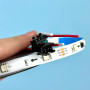 Світлодіодна стрічка LED 3528, 5050 Strip RGB 5m 150 Led, Програмований біг, 12V-220V з пультом дистанційного керування, IP20