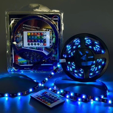 Світлодіодна стрічка LED HM-5 RGB-5050 (5m, з пультом дистанційного керування)