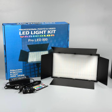 Професійне відеосвітло Light Kit Varicolor Pro 800Plus RGB з пультом 3200-5600K (29см)