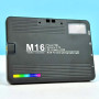 Портативне відеосвітло M16 RGB з затискачем для фіксації 1500mAh 3000-9900K (10,5*7,5 см)