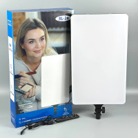 Прямокутна LED лампа Ring Light RL-24 для фотостудії з пультом 2500-7500K (Ra96+) (47,0*28,0 см)