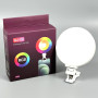Портативне відеосвітло MJ-09 RGB+Warm White Light з кліпсою для фіксації 1000mAh, 3000-6500K (10см)