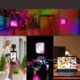 Портативне відеосвітло MJ-29 RGB+Warm White Light (з 2-ма видами кріплення, Magnetic) 1500mAh 3000-6500K (7*7см)