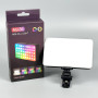 Портативне відеосвітло MJ-35 RGB+Warm White Light з кліпсою для фіксації 1500mAh, 3000-6500K (12*9см)