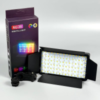 Портативне відеосвітло MJ-39 RGB+Warm White Light з кліпсою для фіксації 2000mAh 3000-6500K (17*11см)