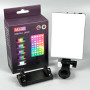 Портативне відеосвітло MJ-40 RGB+Warm White Light (з 2-ма видами кріплення) 2000mAh 3000-6500K (10.5*8см)