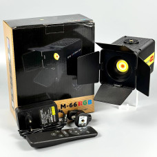 Професійне відеосвітло Video Light M-66 RGB кріплення на штатив 3000mAh, RA80, 2900-5600K (15*10см)