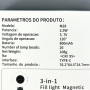 Портативне відеосвітло M28 Magnetik 3in1 із дзеркалом 2500-9000K (6.5см)