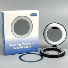 Портативне відеосвітло H22B Magnetik (touch light switch) із дзеркалом 2700-7000К (6см)