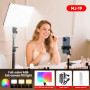 Прямокутна LED лампа MJ-19 RGB+Warm and White з пультом 2700-6500K (Ra80+) (36,0*25,5 см)