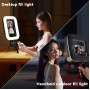 Студійна лампа E-30 RGB+Warm-White з тримачем та пультом для телефону 3600mAh, 20W (28*21cм)