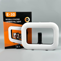 Студійна лампа E-30 з тримачем та пультом для телефону 3600mAh, 20W (28*21cм)