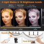Кільцева світлодіодна Led Лампа MJ56 RGB 22inch з 3-ма тримачами для телефону та пультом 2700-6500K (56сm) 