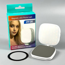 Портативне відеосвітло DY-06 Magnetic із дзеркалом 2500-7000K (7*6cm)