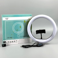 Кільцева світлодіодна Led Лампа JY-1870 10inch з тримачем для телефону, керування від USB (26см)